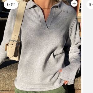 Getaway Top Grey Melange medium